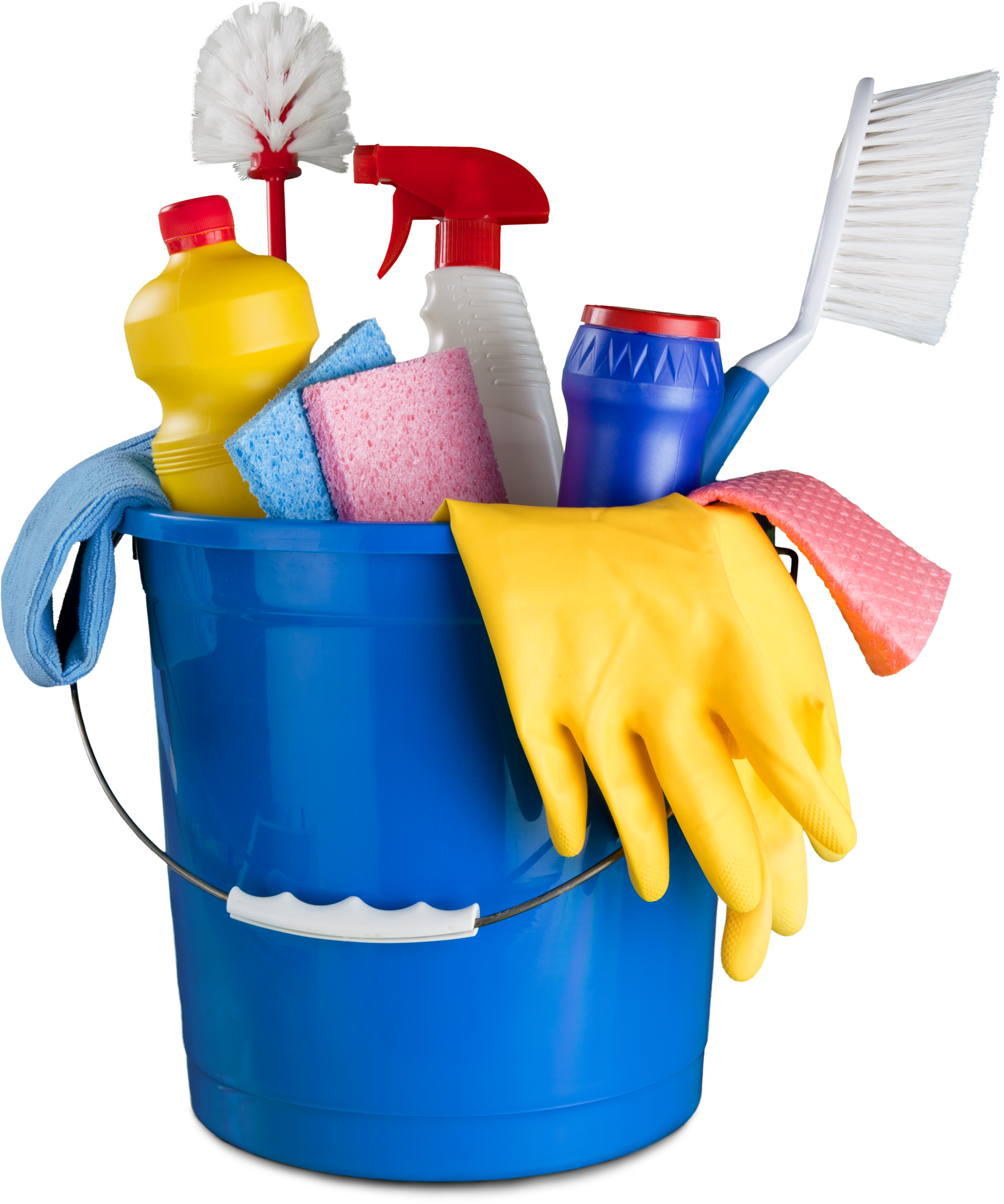 House Cleaning Equipment in Bucket